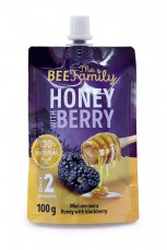 Honey Berry Včelí med s ostružinou 100g