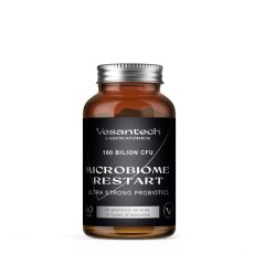 Vesantech Probiotika MICROBIOME RESTART, obnovení zdravé střevní flóry, 100 mld CFU, 60 vegan kapslí