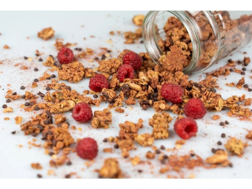naturegio BIO Granola Chocolate & Raspberry, Čokoláda a Maliny 400 g
