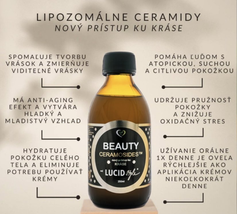 Zdravý svet Lipozomální komplex Ceramidy na krásu Beauty 250ml